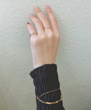 Bangle on sleeve