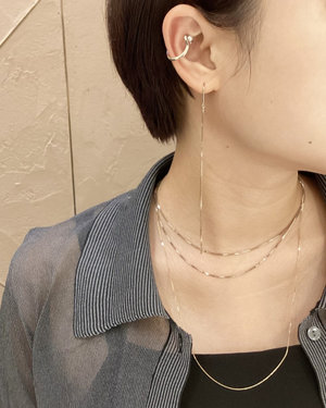 Necklace Layered × Ring Cuff