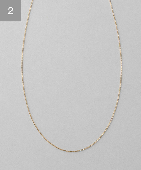 K10YG ミラーカットチェーン ネックレス