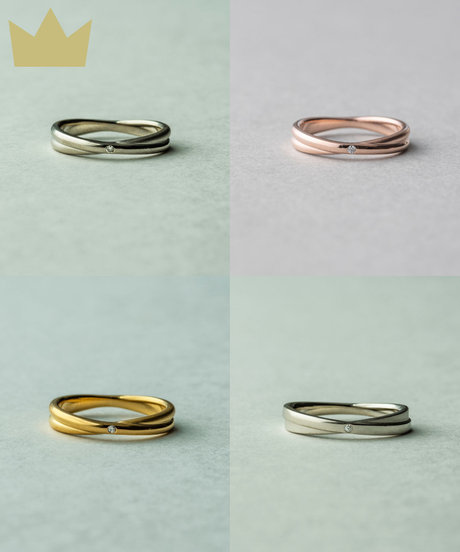 [シェア] ダイヤモンド クロス リング