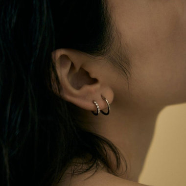 "Tone" Collection -Hoop Pierce-