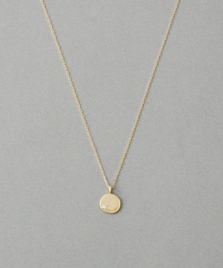 [シェア] K10YG ダイヤモンド コイン ネックレス