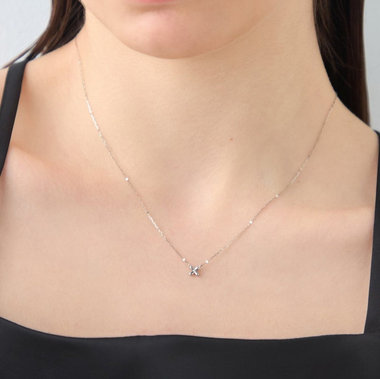 New Collection "Layered Necklace" -Platinum -